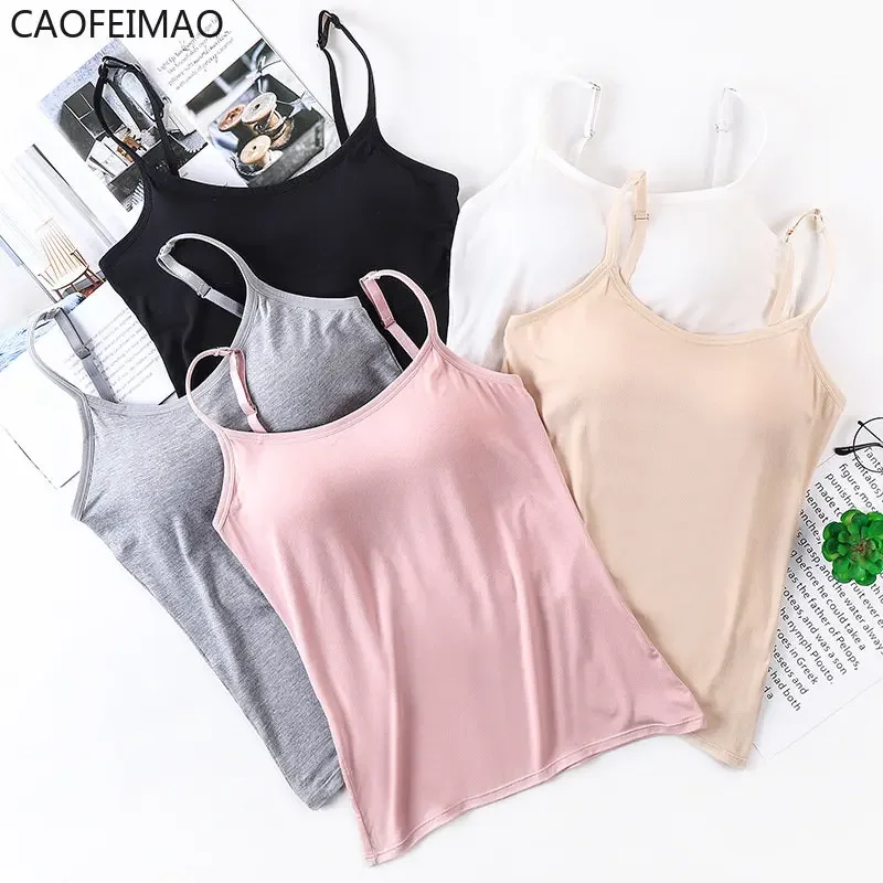 

나시 Top Female Camisoles Women Camisoles Summer Girl Sexy Strap Cotton Sleeveless Thin Camisole Vest All-match Lingerie T-shirt