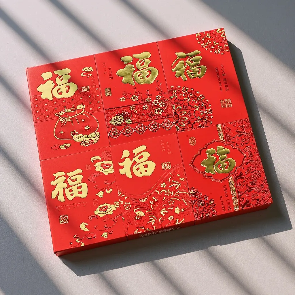 

Набор из 6 красных конвертов с иероглифом «Фу» для денег, китайский Новый год, праздничные красные пакеты, конверты на удачу, 2024 год