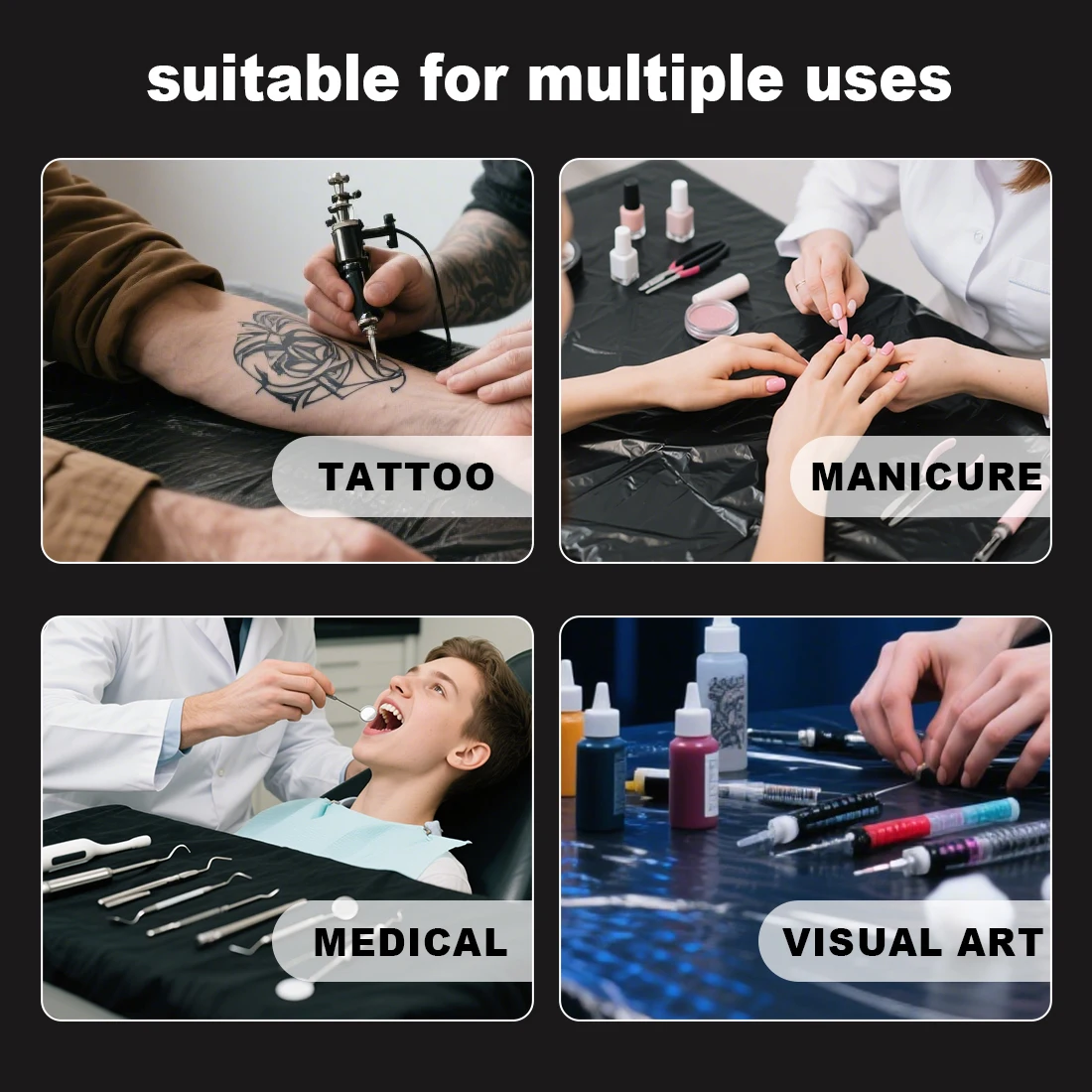 10 Pcs Two-color Tattoo Bed Chair Waterproof and Antifouling Film Disposable Bedspread Film Studio Accessories Tattoo Supplies