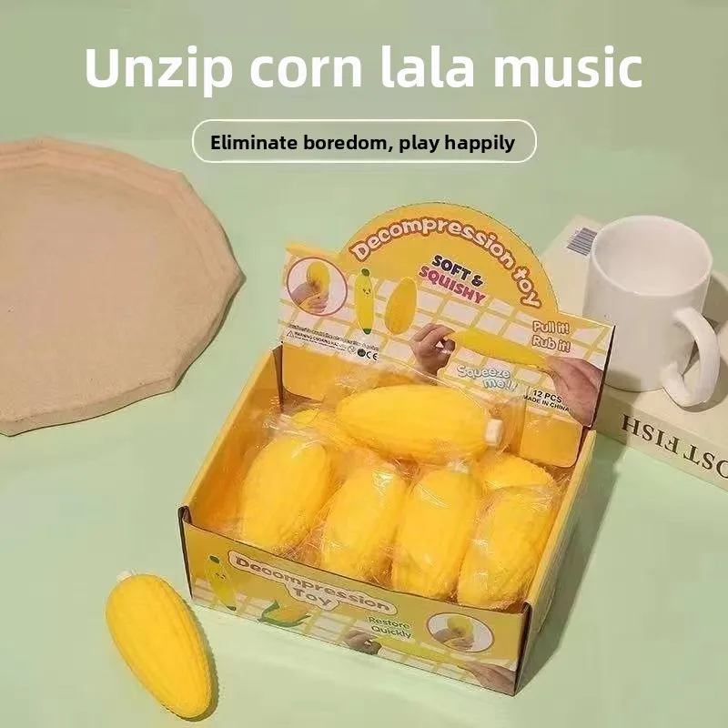 Decompression Artifact Simulation Corn Toys, Feel Rebound Pinch Toys Vent Decompression to Heal Cute Little Gifts!