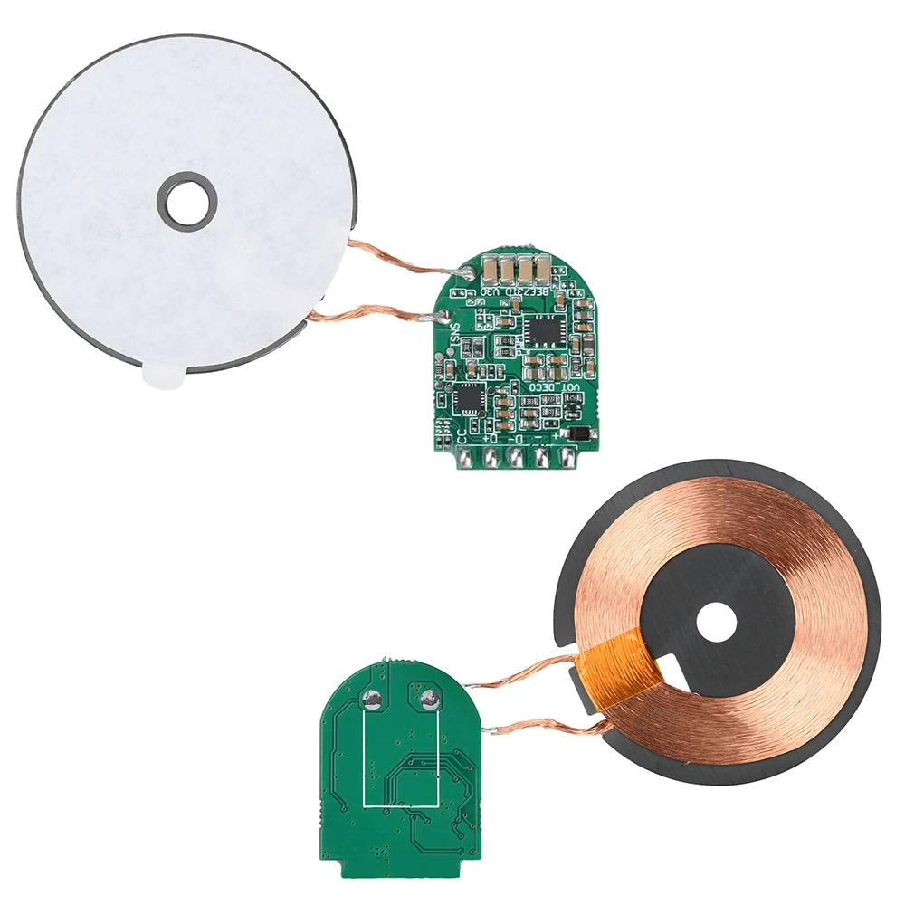 

DC 5V 9V Transmitter Module Coil Circuit Board Wireless Charger Module 5W 10W 15W Output PCBA Board Coil DIY Accessories