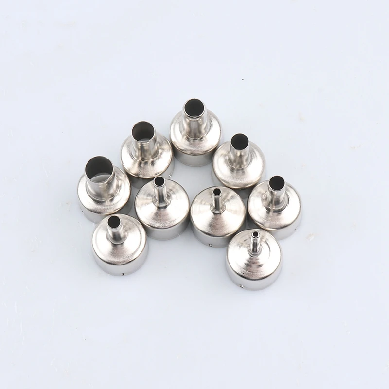 9Pcs/Set Welding Nozzle Parts For Hot Air Gun-Tool Different Sizes Nozzles For 8858 8898 858D 8586 Multifunction Use Nozzle