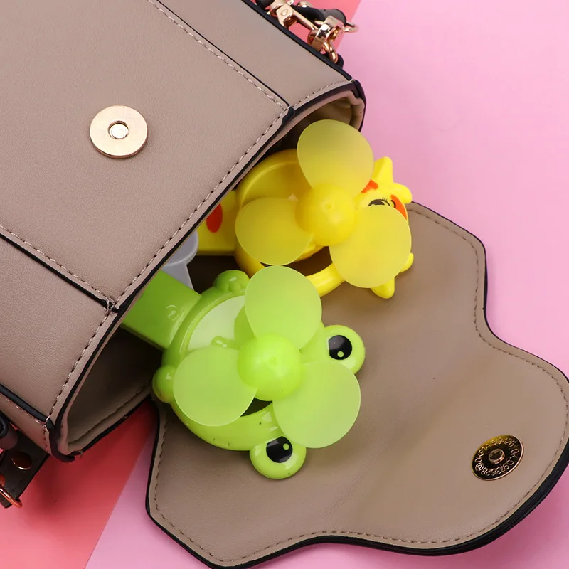 Summer Cool Creative Cartoon Hand Press Fan Mini Portable Children's Small Fan Press Handheld Manual Fan - view 4