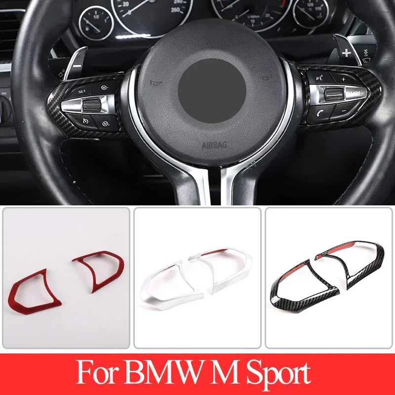 For BMW F20 F22 F21 F30 F32 F33 F36 F06 F12 F13 X5 F15 X6 F16 M-Sport ABS Steering Wheel Decoration Frame Trim
