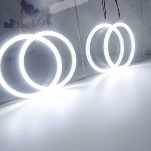 Für Opel Vauxhall Corsa C 2003 - 2007 Ultra Bright A/W Switchback Light Day Signal SMD LED ENGELE EIGENHALO RINGS KIT KIT 10 Hauptverkaufsmeile Leuchtturm für Corsa - №4