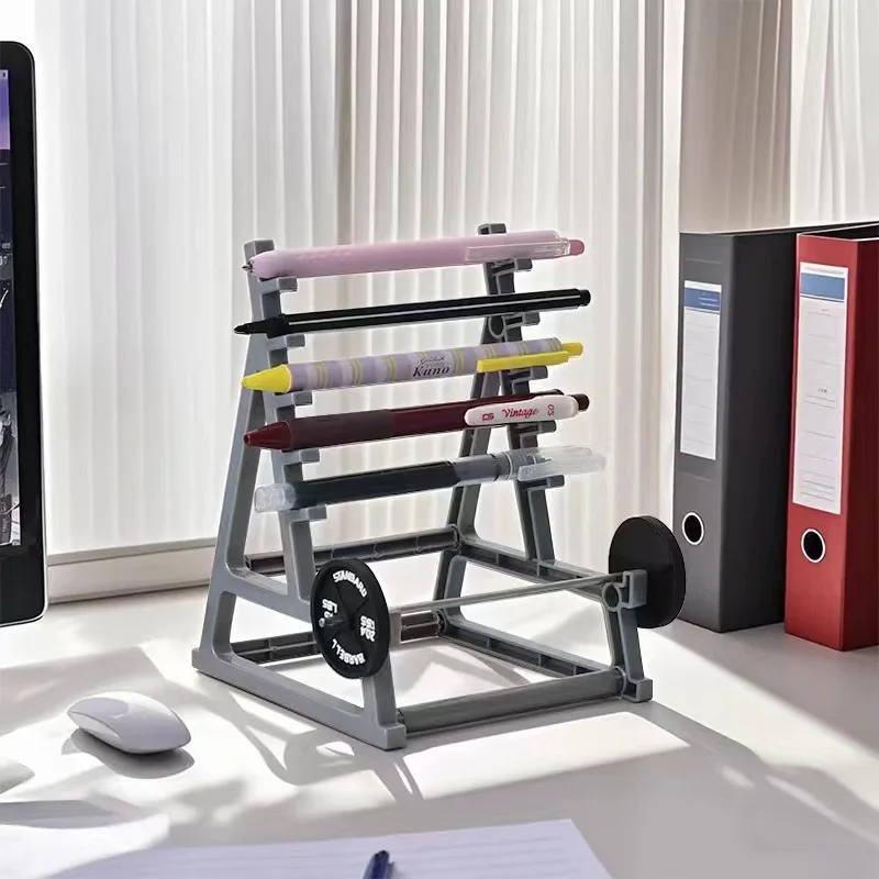 حامل قلم الحديد الإبداعي متعدد الأغراض منظم مكتب اللياقة البدنية للنظارات القرطاسية الصالة الرياضية ديكور المنزل مكتب تخزين القرطاسية