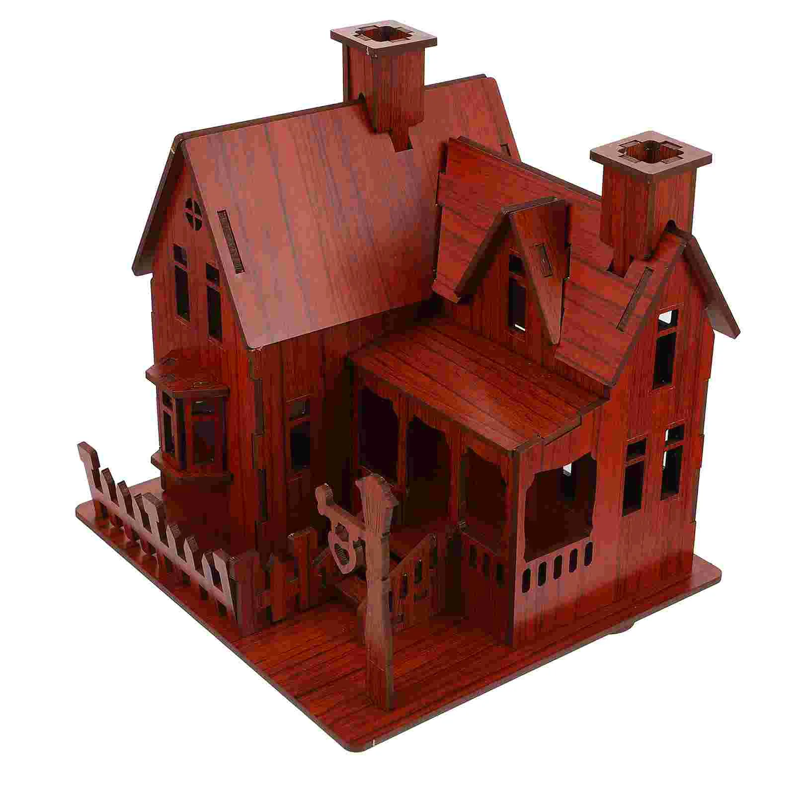 3d House Puzzle Assemble Toy Creative Jigsaw DIY Villa Model Kids Toys Children Mechanical