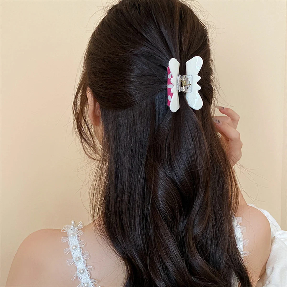 الحلو لطيف القوس الحب زهرة هريرة انتزاع كليب الكورية Instagram الشعر انتزاع أزياء بسيطة إكسسوارات الشعر بالجملة #5