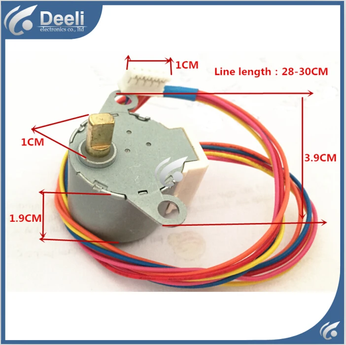 ใหม่ทำงานสำหรับเครื่องปรับอากาศควบคุมมอเตอร์ 24BYJ48A GAL12A-BDมอเตอร์ 1Pcs