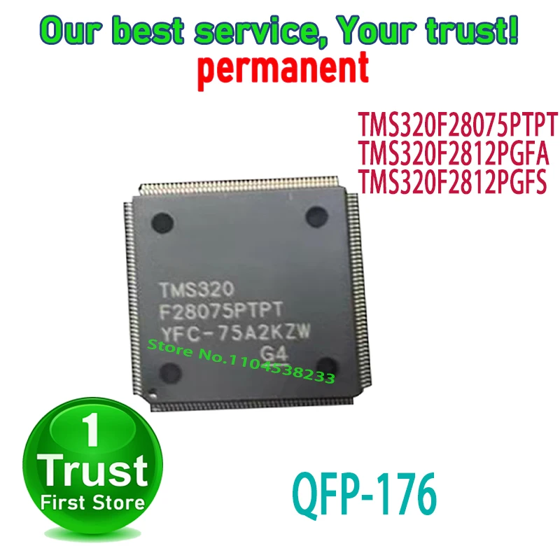 1PCS~5PCS/LOT TMS320F28075PTPT TMS320F2812PGFA TMS320F2812PGFS QFP176 NEW and Original in Stock