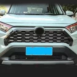 For Toyota RAV4 Hybrid 2019-2022 2023 Car Front Middle Mesh Trim Middle Frame Modification Decoration Car Accessories