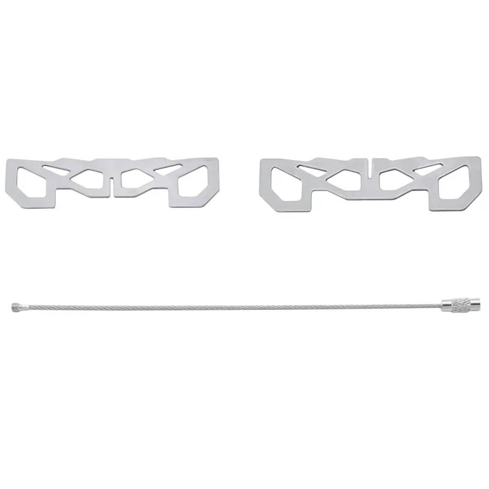 

Stove Portable Grill Rack Outdoor Barbecue Holder Silver Sturdy Furnace End Bracket Lightweight Camping Cooking