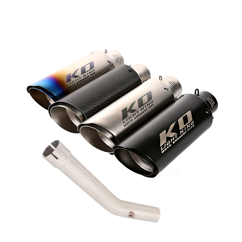 

Slip On For YAMAHA YZF-R6 1998-2005 51mm Motorcycle Exhaust Pipe Carbon Fiber Exhaust With Mid Link DB Killer Stainless Steel