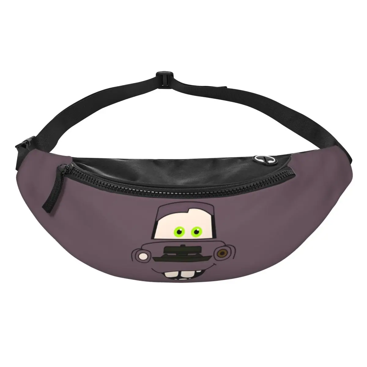 

Custom Lightning Anime Car M-McQueen Fanny Pack Men Women Crossbody Waist Bag for Traveling Phone Money Pouch