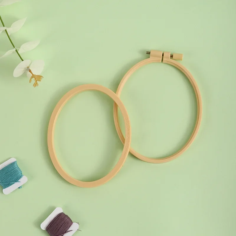 1 pçs diy bordado ponto cruz aro máquina quadro de plástico anel bordado laço redondo mão costura doméstica ferramentas