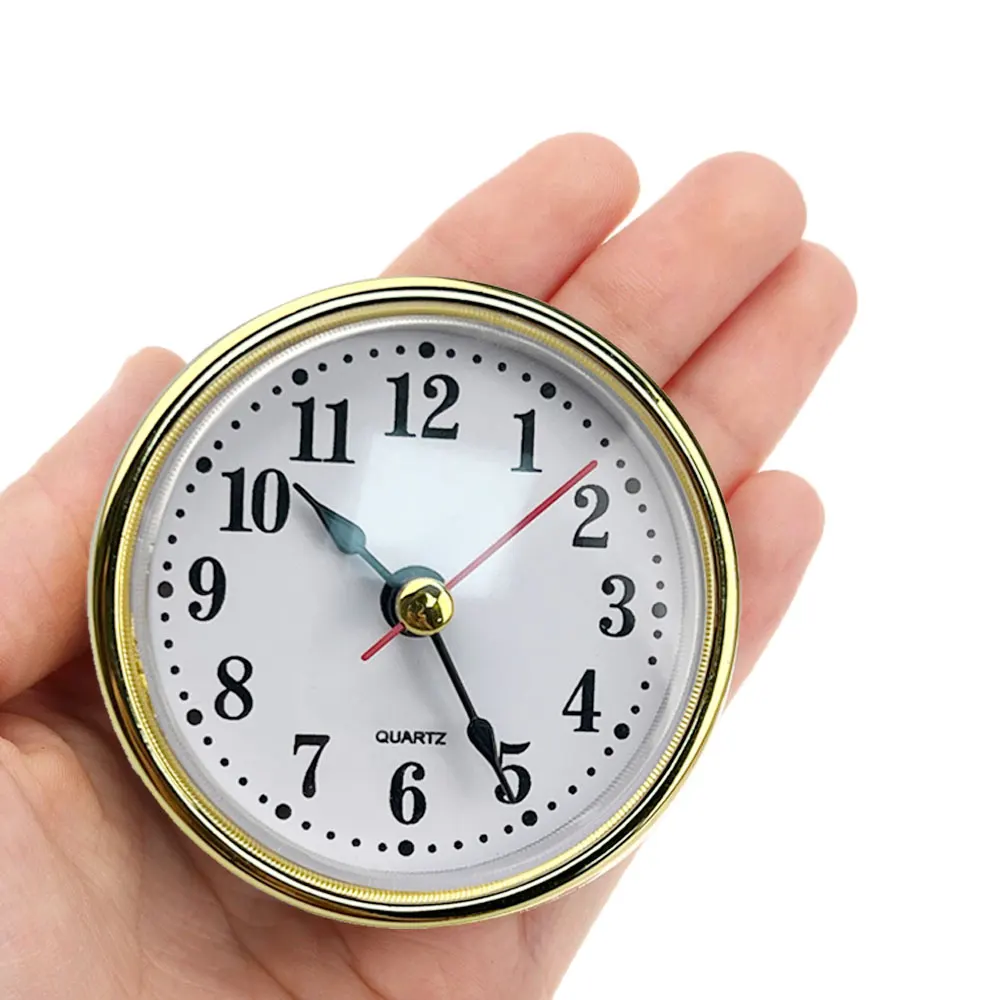 1Pc Classic Clock Craft Quartz Movement 2-1/2" (65mm) Round Clocks Head Insert Little Clock Arabic Numbers Wall Clock Home Decor - Image 5