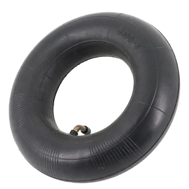 Pack Of 10 Inner Tubes With TR87 Valve For Wheelbarrow, Sack Truck, Handcart 3.00-4, 10X3, 260X85 Black