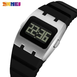 SKMEI Casual Waterproof Electronics Watches Sports Digital Wristwatch For Mens Women Students LED Display Shockproof Watch Reloj