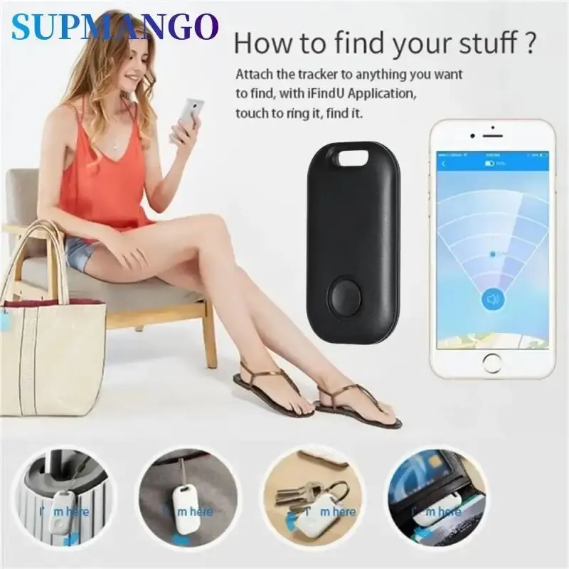 Wireless Mini Anti-Lost Smart Key Finder Locator For Purse Wallet Keychain Tracker With One Touch Find For Kids Finder Alarm Tag