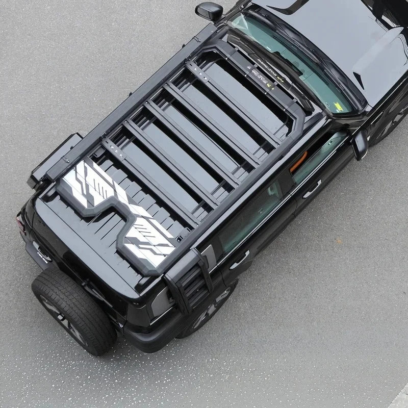 Auto Parts Universal Low Profile Aluminum Roof Rack Platform Heavy Duty Cargo Basket