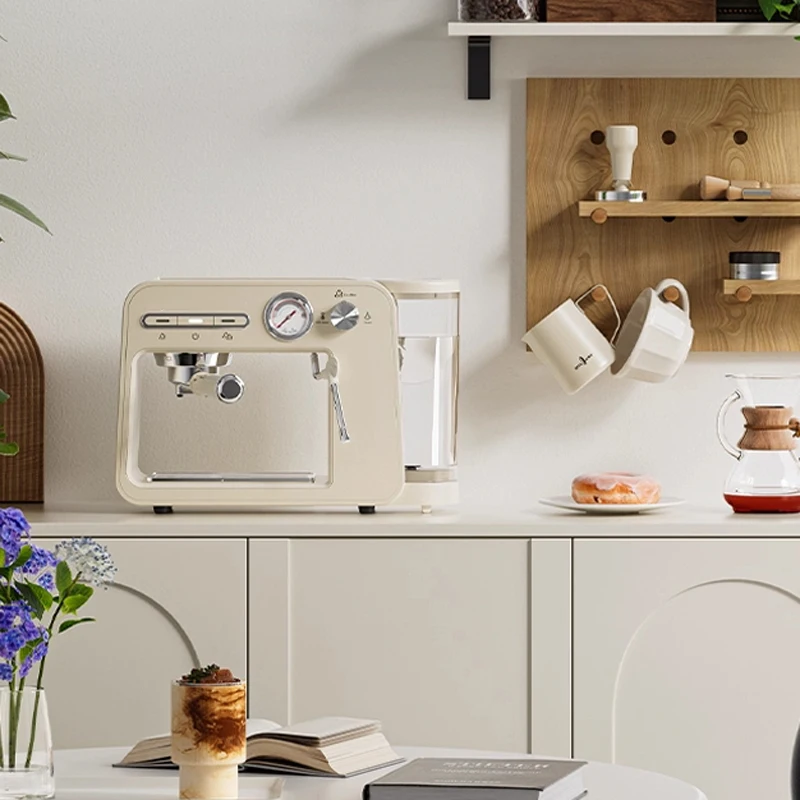 ST-693B Heim-Espressomaschine, kleine halbautomatische Dampfmilchaufschäumung, Hochtemperatur-Extraktion