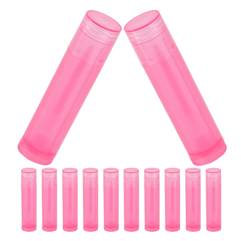 

30Pcs 5G DIY Lip Balm Tubes Empty Wax Containers Reusable Refillable Pink Lip Care Products Refillable Lipstick Tubes