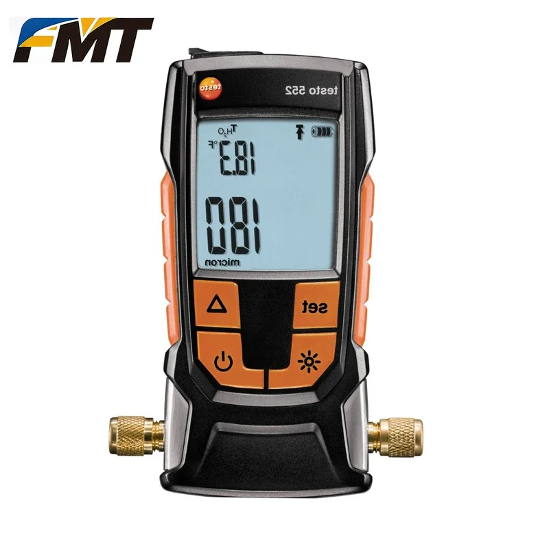 FMT .Testo 552 Digital Vacuum Gauge 0560 5522 Vacuum Measuring Instrument 0-26.66mbar Bluetooth-compatible