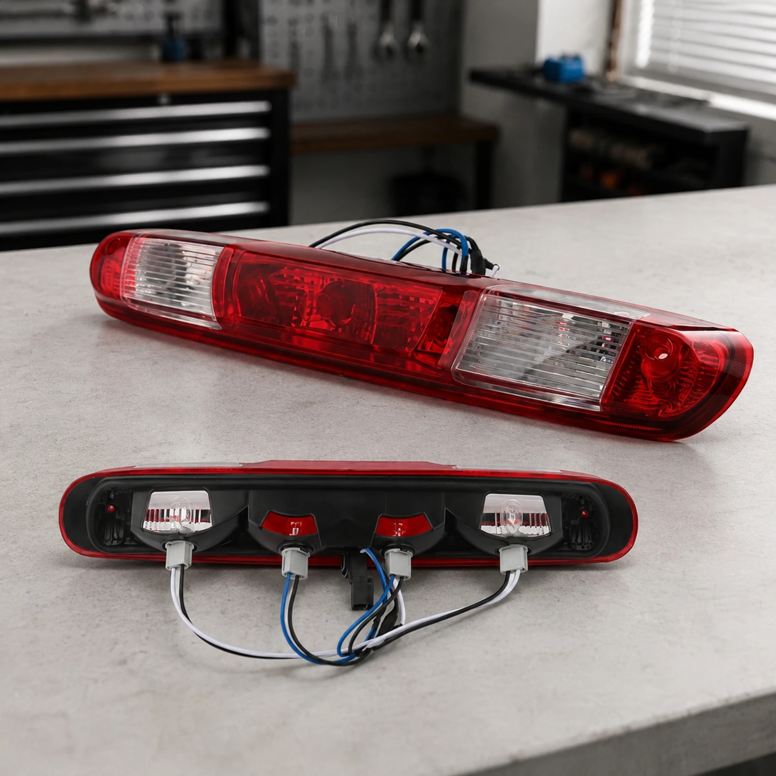 Replacement High-Mounted Brake Light Assembly Vehicle-Specific Chevrolet Silverado Replacement Brake Light Bulb-Equipped