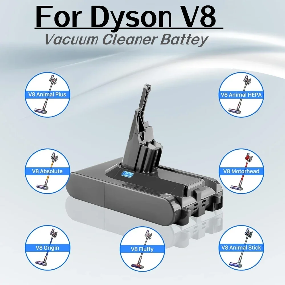 

New for Dyson V8 battery 12800mAh For Dyson SV10 Battery Absolute Animal Li-ion Vacuum Cleaner Rechargeable BATTERY SV10