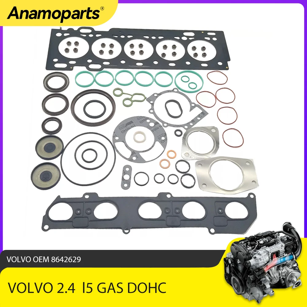 

Engine Cylinder Head Gasket Set For Volvo S40 V50 C30 2.4L B5244S4 B5244S5 8642629