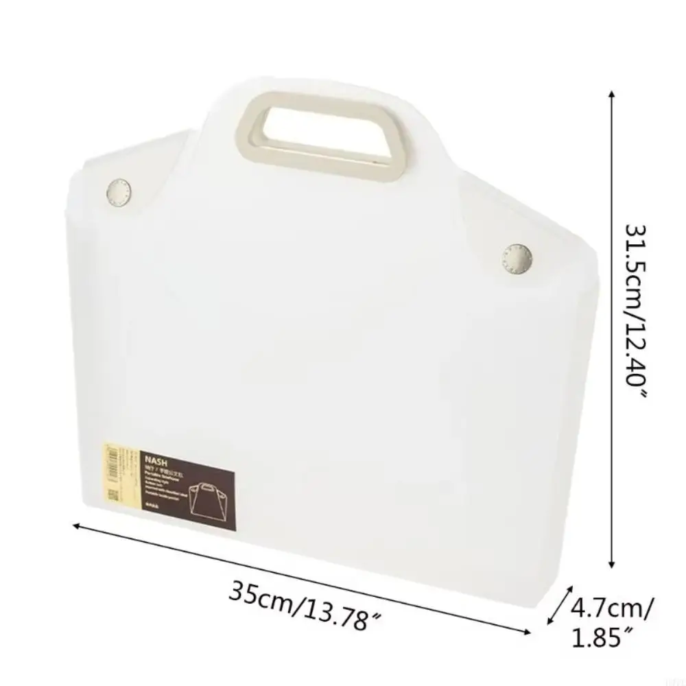 Portable Organization Clear Project Folders Multicolor Waterproof Protector Carrying Case Reusable Hand-carrying Document Folder