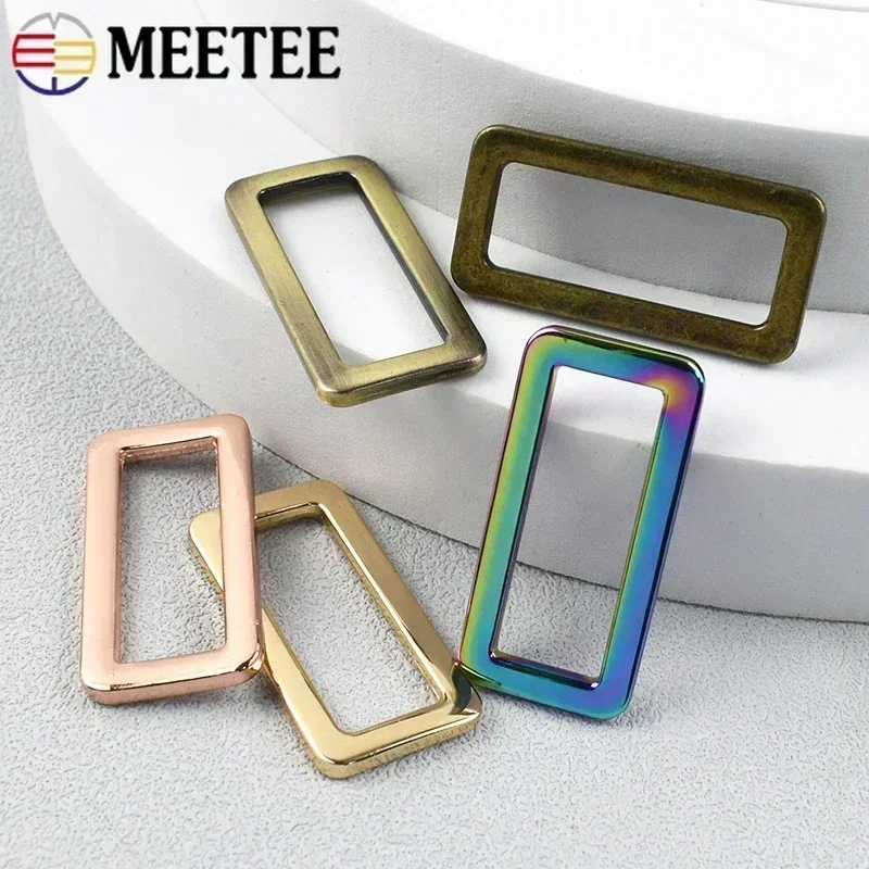 Fotografia 7: 5/10 pçs 20-50mm saco de metal anel fivelas bolsa cinta cinto ajustar fecho webbing conector fivela loop diy acessórios de ferragem