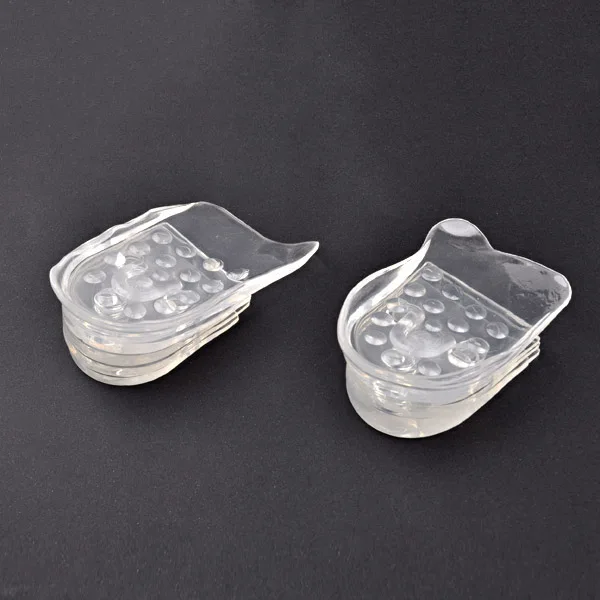 

Silicone Shoe Insoles 5 Layers Height Lift Pad 32mm Clear Invisible Heel Support Comfortable Taller Inserts For Foot Care Tools