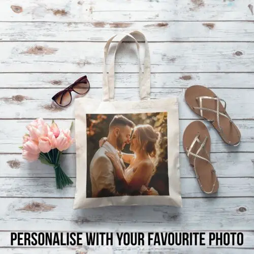 Sindax Custom Wholesale Tote Bag Personalised Print Canvas Logo Text Photo Image Brand