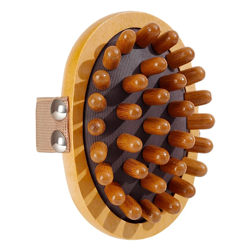 

Sandalwood Air-Cushioned Meridian Massage Brush for Abdominal Massage and Body Detoxification Liver