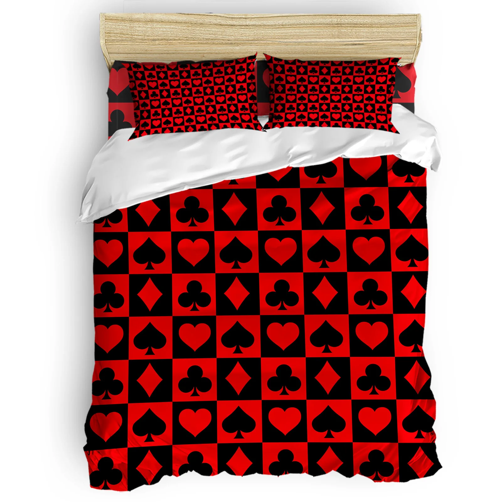 

Poker Diamonds Spades Comfortable Household Goods Bedroom Bed Luxury Duvet Cover 2/3/4 Pieces