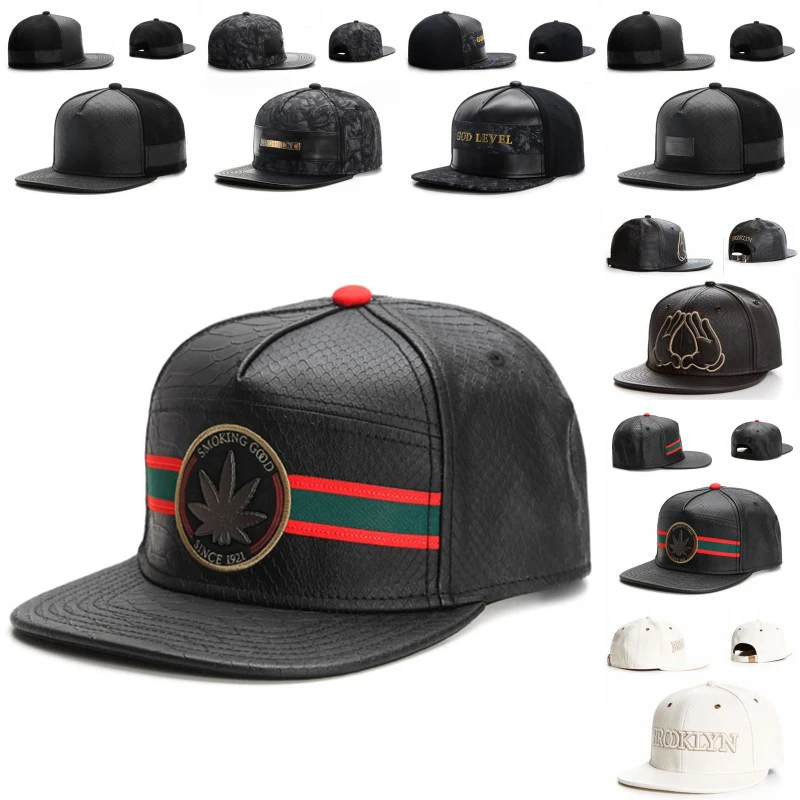 Fashio Brand Leather Cap Baseball Cap for Men Women HipHop Knight Snapback Hat Kpop Adult Outdoor Casual Designer Gorras Hombre