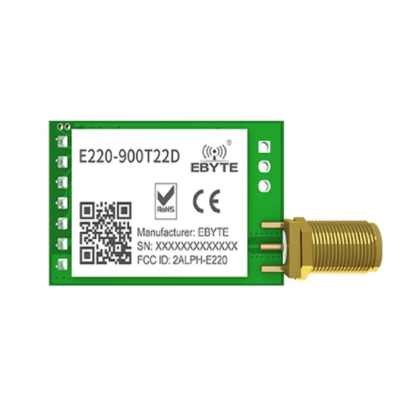 

LLCC68 LoRa 868MHz 915MHz Wireless Module 22dBm Long Range 5km ZJ E220-900T22D SMA-K UART RSSI Transmitter Receiver DIP