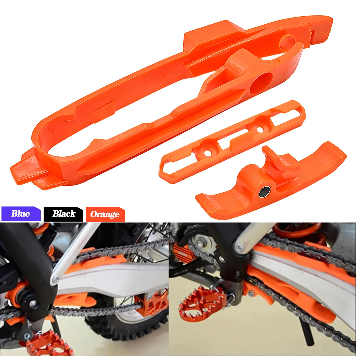 Motorcycle Chain Guide Slider Swingarm and Brake Hose Clamp For KTM SX SXF XC XCF 125 150 250 300 350 450 690 ENDURO SMC GASGAS