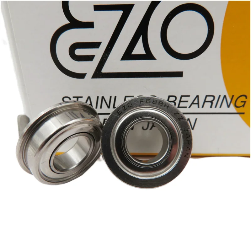 10pcs/50pcs Japan EZO stainless steel flange bearing F688HZZ 8*16*5mm SF688ZZ precision miniature bearings F688ZZ 8x16x5