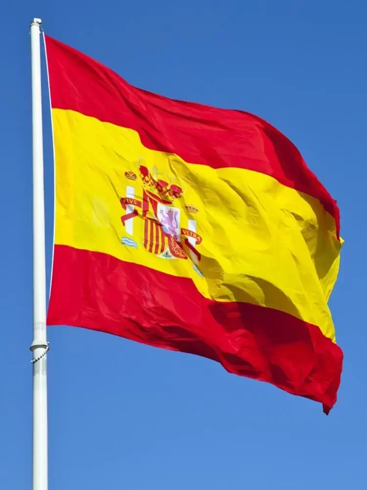 90x150cm spain flag 3x5 Feet Super Poly football FLAG Indoor Outdoor Polyester Flag