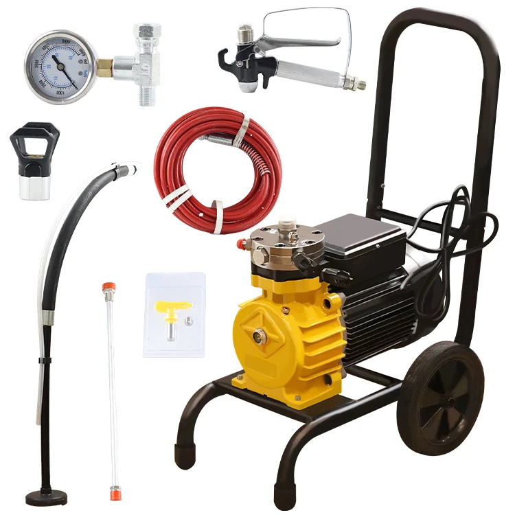 Portable Electric Diaphragm Pump, 220V Airless Sprayer, Painting Machine for Commercial Use, Spray Paint Equipment