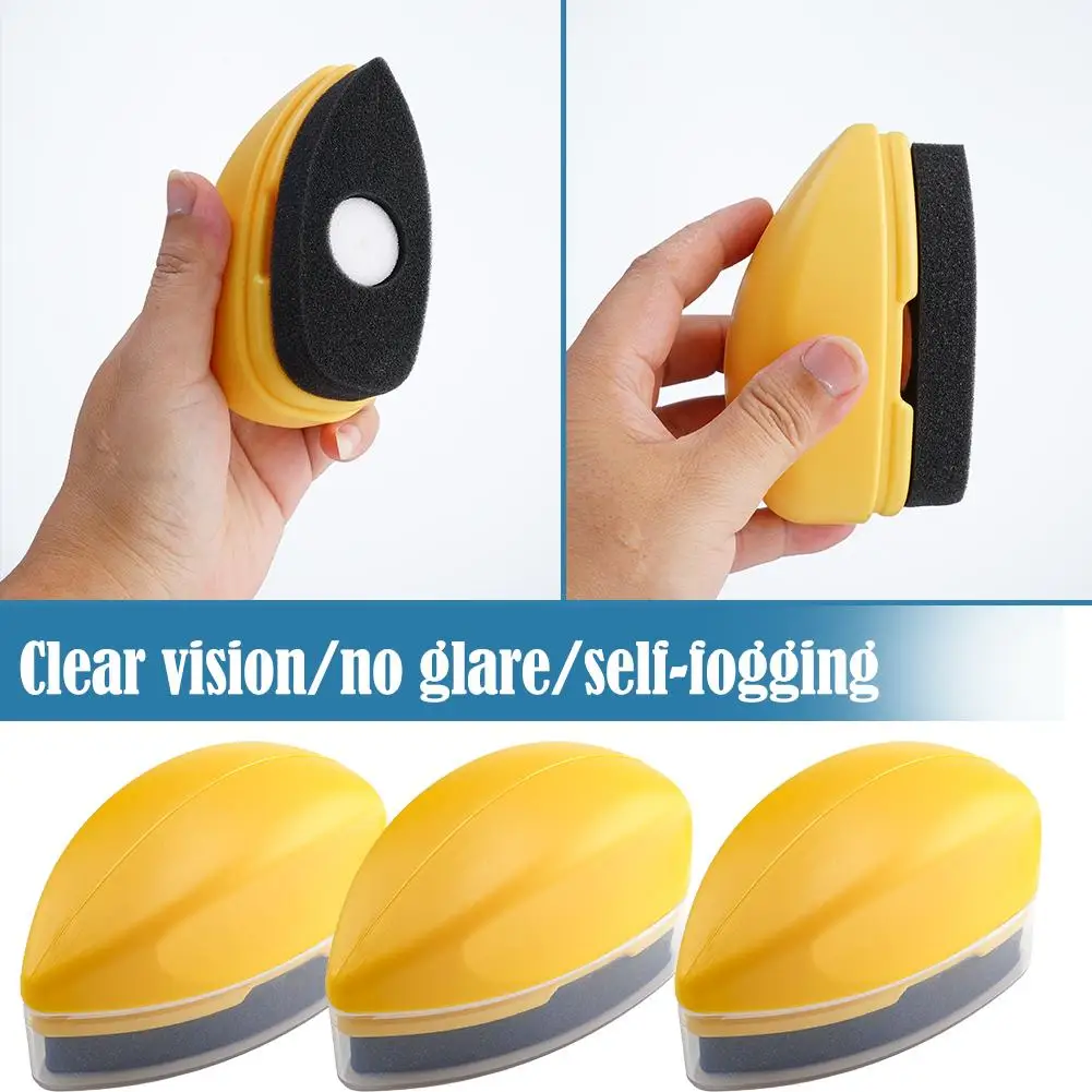 Car Glass Cleaner Brush For Car Windshield Oil Film Cleaner Automotive Glass Sponge Cleaning Polishing Care Maintenance Bru A9Q5