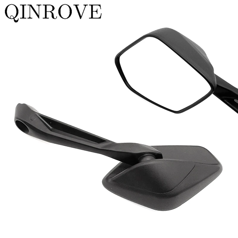 10MM Motorcycle Rear View Mirror Aluminum Alloy Black Side Convex Mirror for Ducati Monster 696 797 Hypermotard 950 Scramble 800