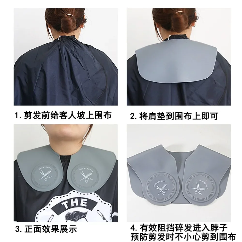 

Waterproof Stylist Cutting Cape Silicone Hair Dyeing Shawl Neck Collar Wrap Cover Barber Hairdressing Hair Coloring Accessories