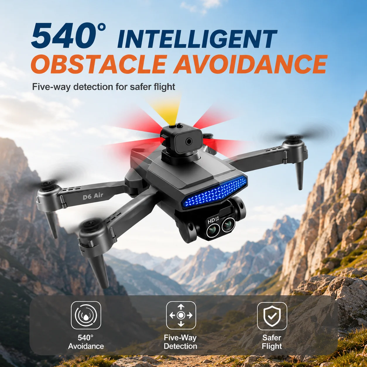 ZNLYRION YL3PK Mini Full Protective Drone With 2.4 Inch Screen Remote Dual Camera Optical Flow Hover 2 Batteries Indoor RC Quadcopter