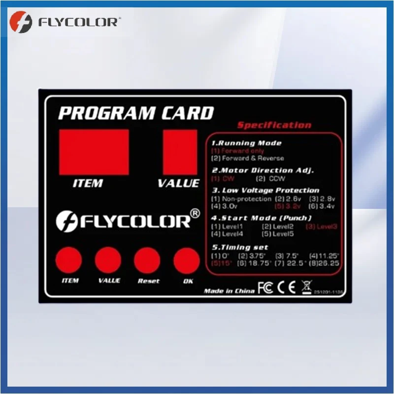 

FLYCOLOR FlyMonster Programing Card for Remote Control RC Boats Ship Flycolor ESC Electronic Speed Controller