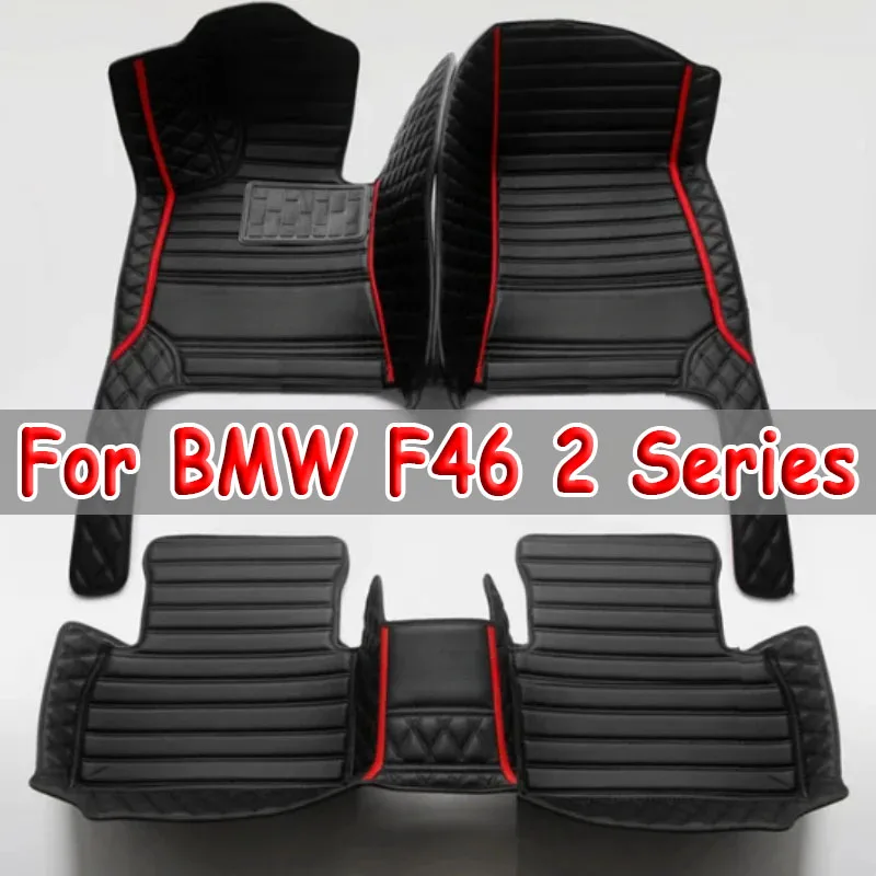 

Artificial Leather Custom Car Floor Mats for BMW F46 2 Series Gran Tourer 2014-2019 Year Interior Details Car Accessories Carpet