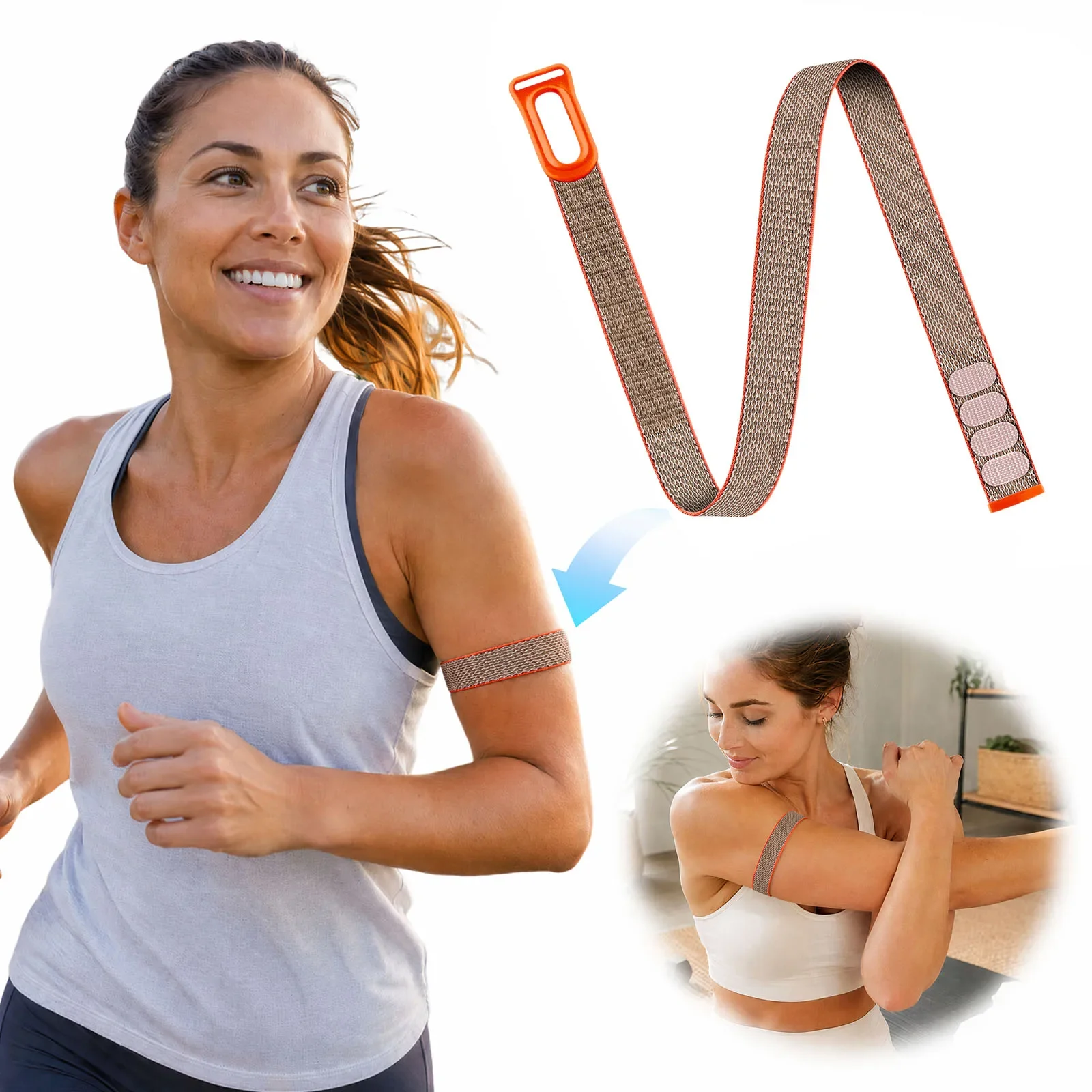 Nylon gewebtes Bizepsband für Google Fitbit Air Strap Fitness Tracker Ersatzarmband 400 mm rundes Band für Fitbit Air