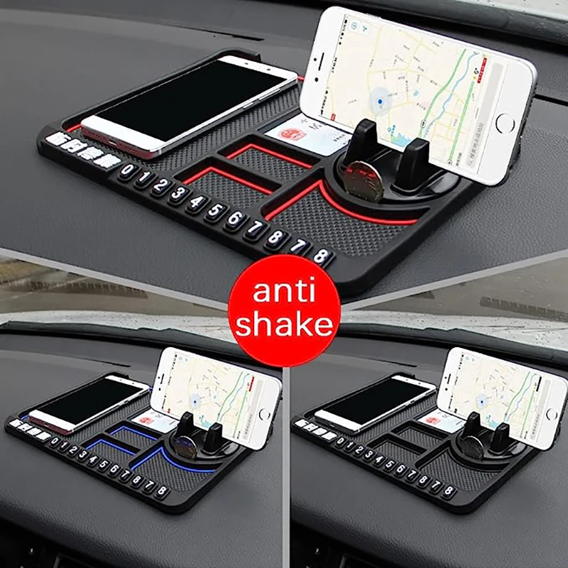 

Multi Functional Car Anti Slip Mat Auto Phone Holder Non Slip Sticky Anti Slide Dash Phone Mount Silicone Dashboard Car Pad Mat